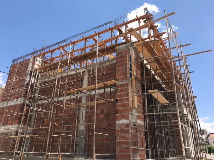 ARMAÇÃO DAS VIGAS DO 2º PAVIMENTO (BALANÇO)