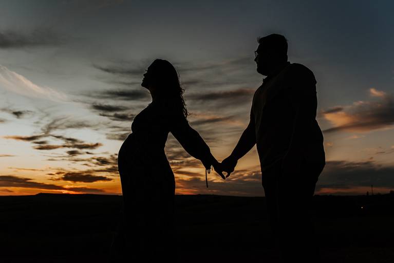 Ensaio gestante na natureza