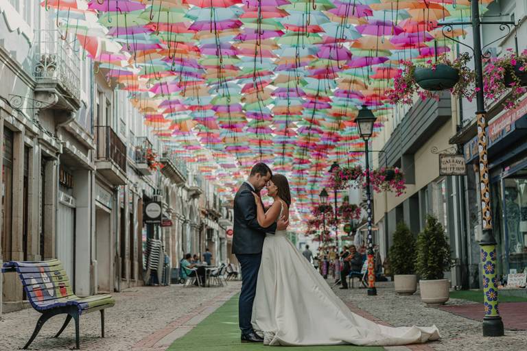 Love the dress (Trash the dress) em Águeda, sessão pós casamento
