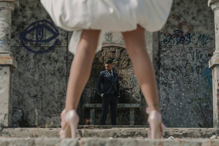 Love the dress (Trash the dress) em Valongo, sessão pós casamento