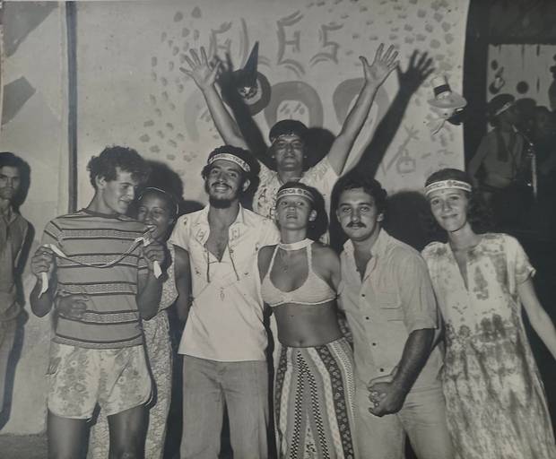 Carnaval em Trajano de Moraes, Sergio, Angela e Neuza ... amigos