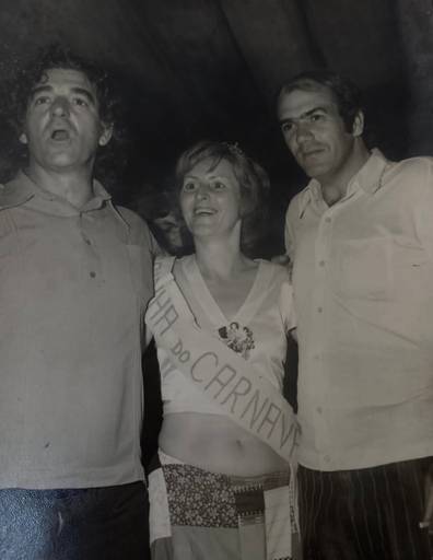 Inacio e Teresa filha do Antonio Sartori - Tradição do carnaval de Trajano de Moraes