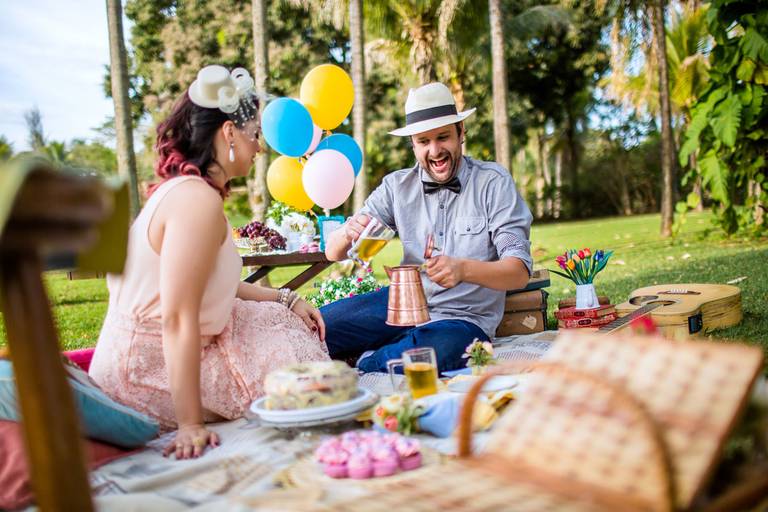 pre wedding vintage com cerveja