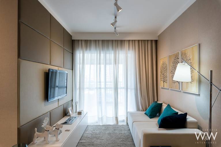 sala de tv/estar living apartamento são paulo wewfotografia interiores cw arquitetura