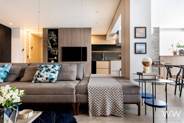 sala de tv/estar living apartamento são paulo wewfotografia interiores kw8 arquitetura