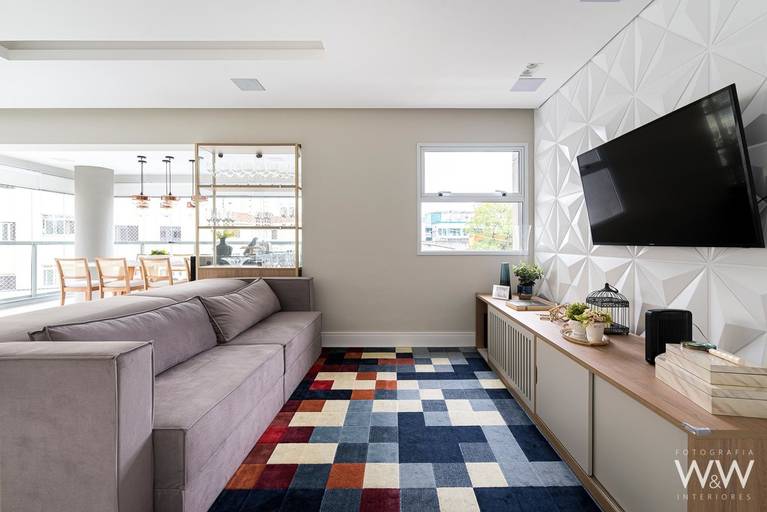 sala de tv/estar living apartamento são paulo wewfotografia interiores thamires moleiro