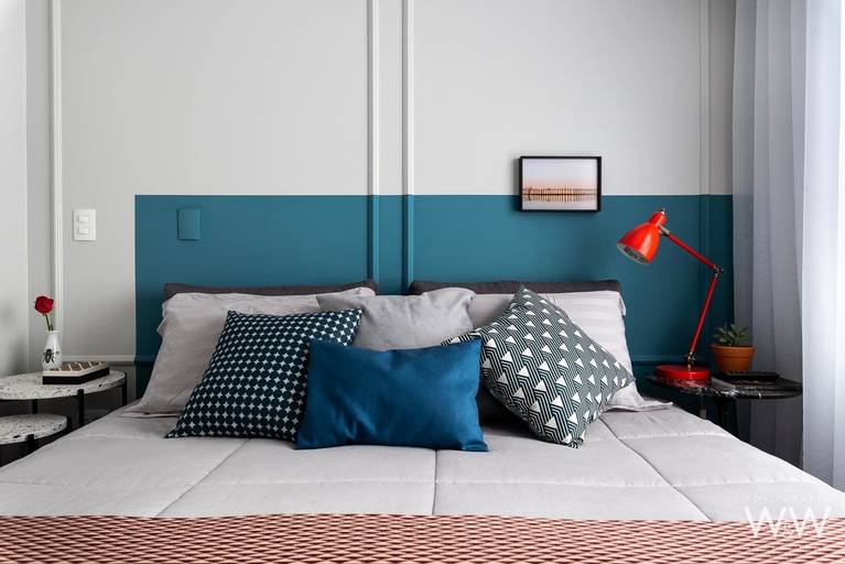 quarto casal cabeceira wewfotografia interiores são paulo kw8 arquitetura