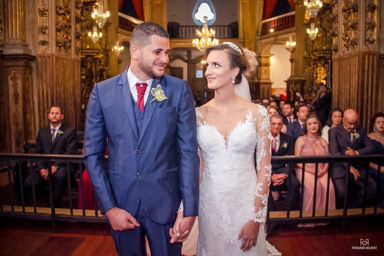 noivos Talitha e Luis Fernando, Basílica do Pilarem Ouro Preto minas gerais