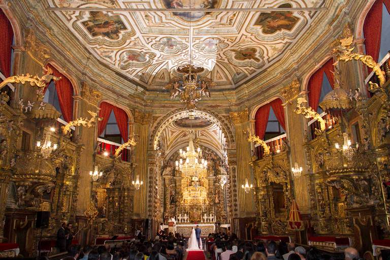 noivos Talitha e Luis Fernando, Basílica do Pilarem Ouro Preto minas gerais
