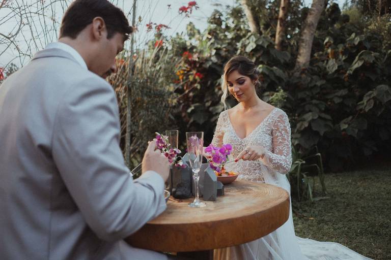jantar de casamento