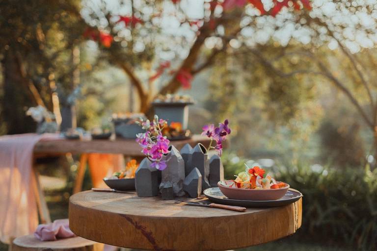 decoração do buffet