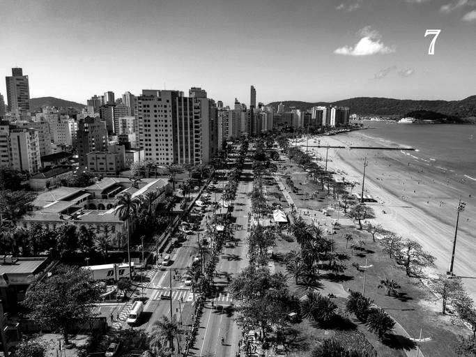 Canal 5 em Santos - Praia da Aparecida - Santos S.P