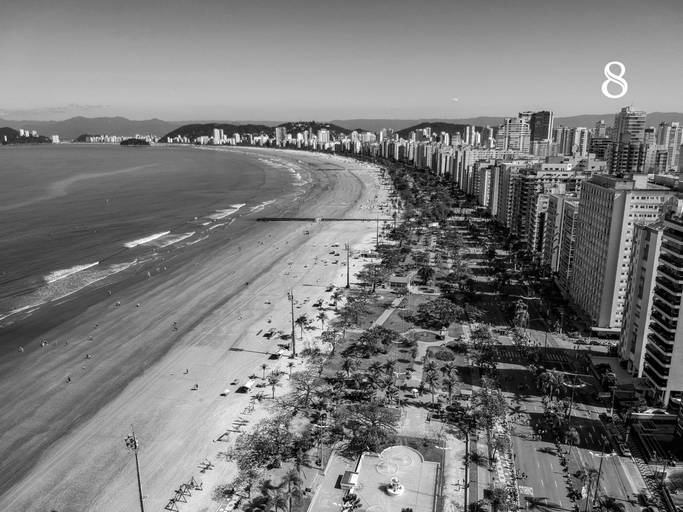 Praia da Aparecida - Santos S.P Canal 5 