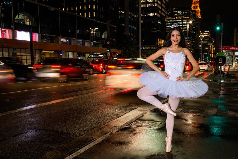 Ensaio fotográfico Bailarina na Avenida Paulista - Carol 15 anos - Marcelo Fabiano Fotografia