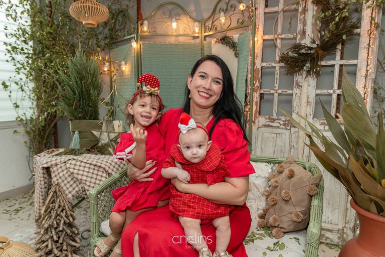 Ensaio de Natal em cenário no Recife