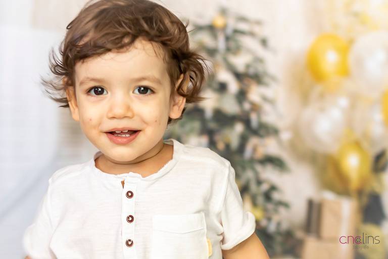 Cenário de Natal em casa 