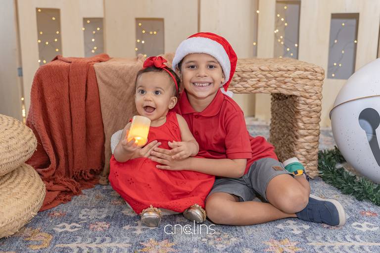 Irmãos em ensaio de natal_Recife_Ana Lins Fotografia