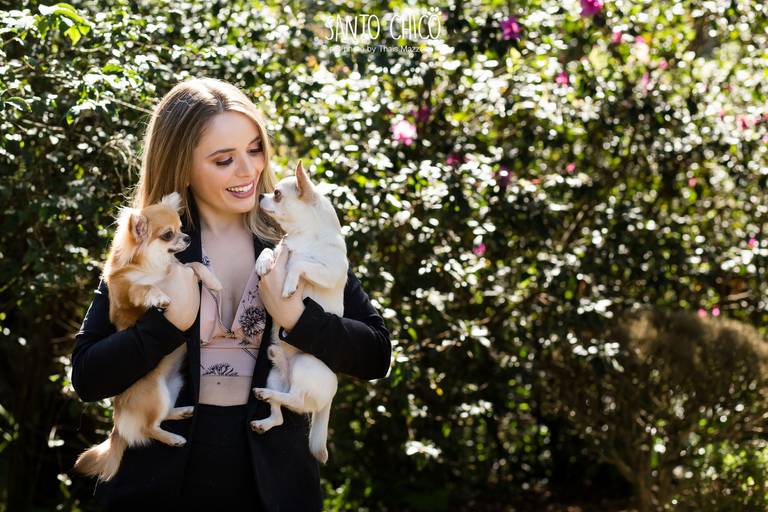 fotografia pet cachorro
ao ar livre santo chico