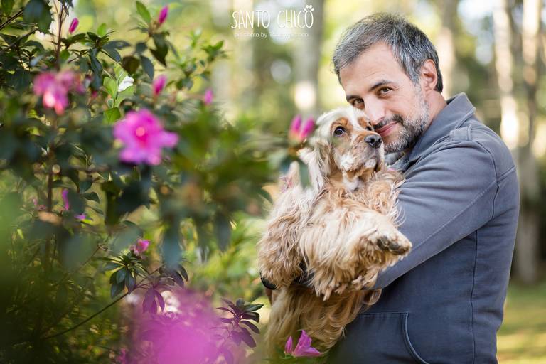 fotografia pet cachorro
ao ar livre santo chico