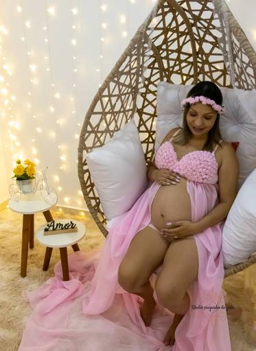 foto gestante no balanço