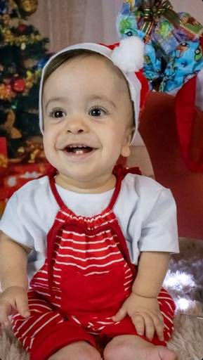 Ensaio de natal bebe