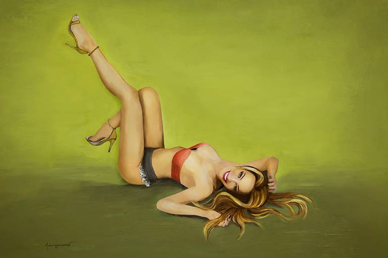 Pinup Girl Alessandra Martinelli  by Morgana Festugato