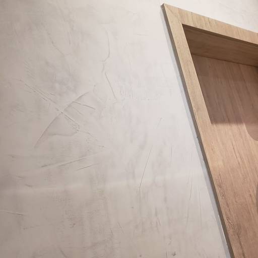 Parede ou painel em cimento polido ou marmorato