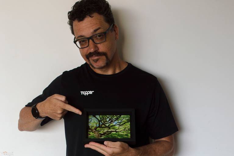 Quadro impresso no vidro