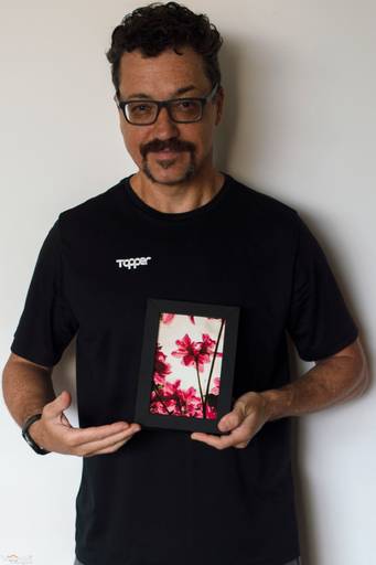 Quadro impresso na madeira