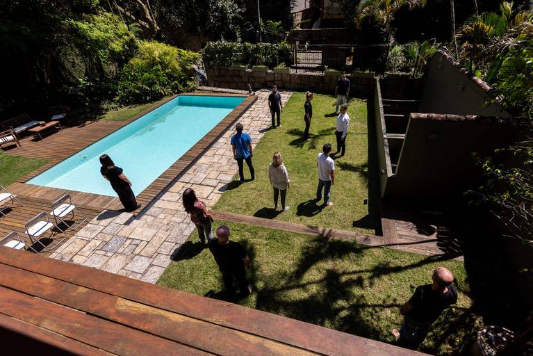 Fotografia profissional de ambiente realizada no centro de meditação e redução do estresse midfulneess sede Rio de Janeiro
