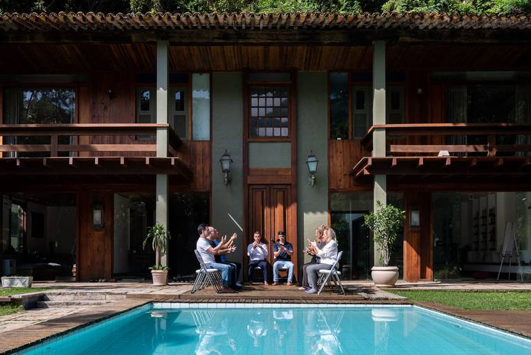 Fotografia profissional de ambiente realizada no centro de meditação e redução do estresse midfulneess sede Rio de Janeiro