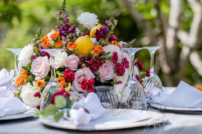 Fotografia de Casamento - Idéias para Decoração de Casamento de Dia e ao Ar Livre. As Flores Naturais, as suculentas e os tons de marsala e rosa foram as escolhas da Noiva para esse Casamento Romântico. Imagens da Fotógrafa de Casamento Jaque Salles 