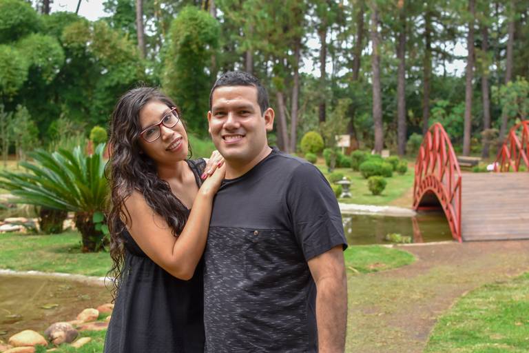 Ensaio família  Jardim Botânico DF Jardim Japonês na ponte