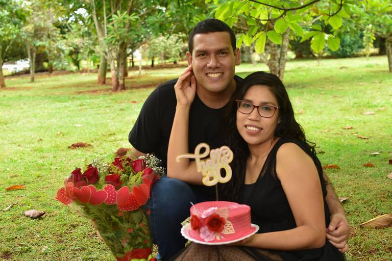 Ensaio de família só a mãe  era aniversário dela  no Jardim 