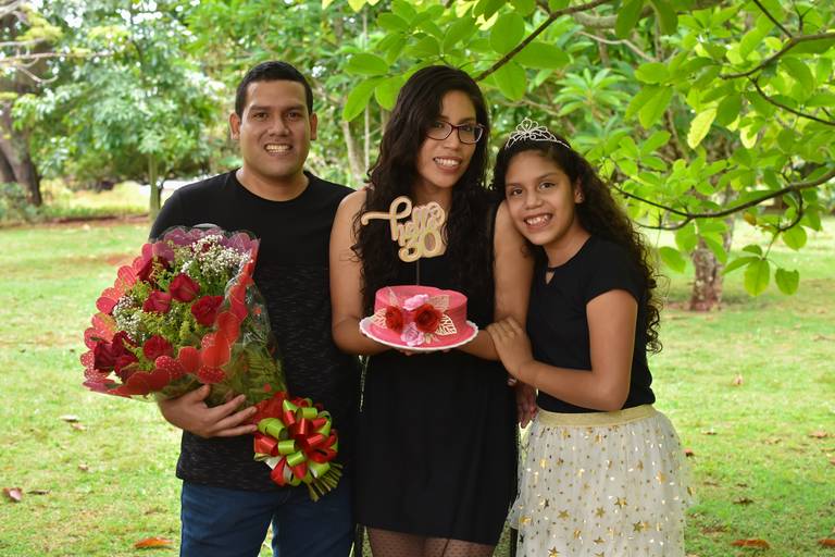 Ensaio de família só a mãe  era aniversário dela  no Jardim 