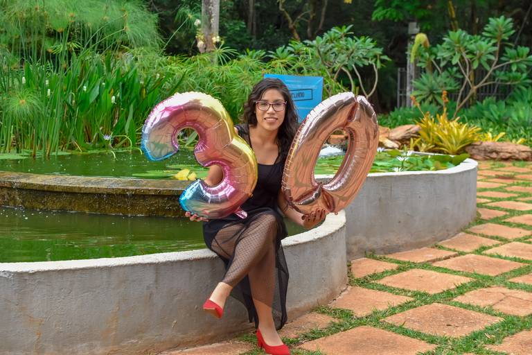 Ensaio de família só a mãe  comemoração do aniversário dela na entrado do Jardim Botânico-DF