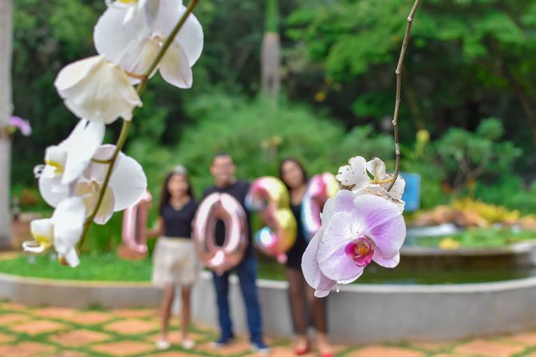 Ensaio de família só a mãe  comemoração do aniversário dela na entrado do Jardim Botânico-DF