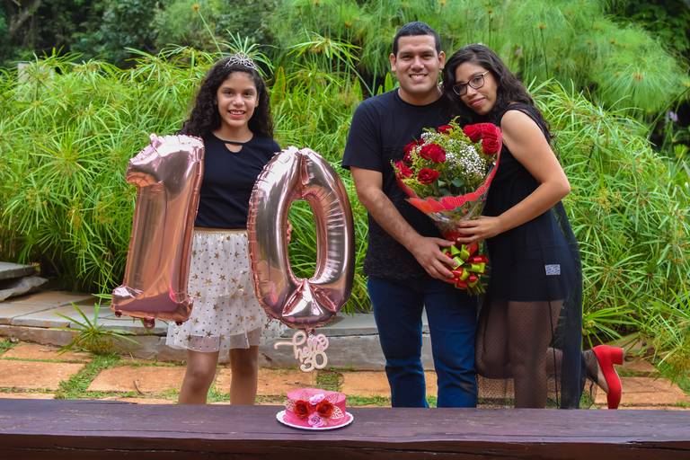 Ensaio de família só a mãe  comemoração do aniversário dela na entrado do Jardim Botânico-DF