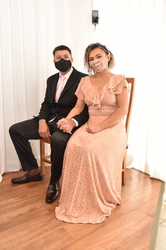 Fotos na sala especial de casamento Cartório Colorado