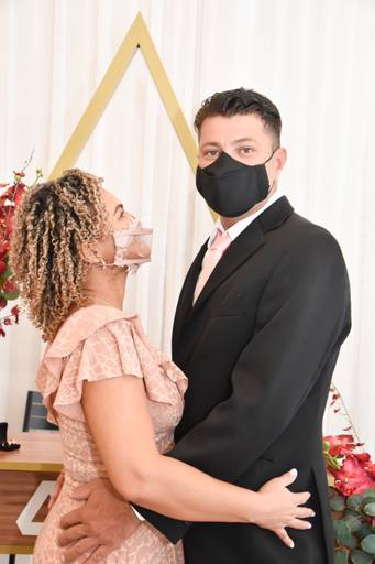 Fotos na sala especial de casamento Cartório Colorado