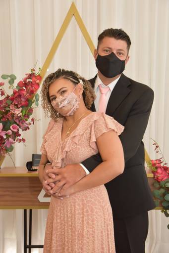 Fotos na sala especial de casamento Cartório Colorado