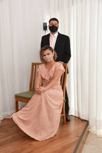 Fotos na sala especial de casamento Cartório Colorado