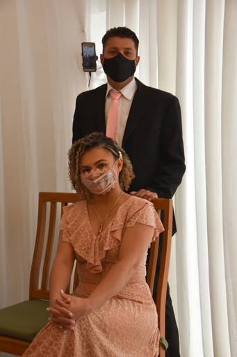 Fotos na sala especial de casamento Cartório Colorado