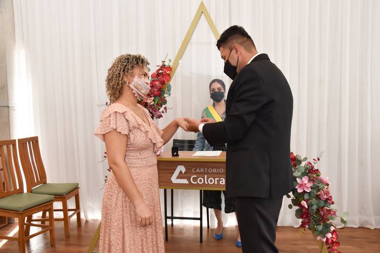 Alianças de casamento cartório colorado