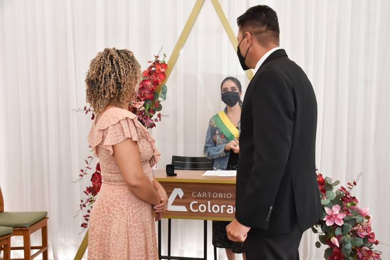 Alianças de casamento cartório colorado