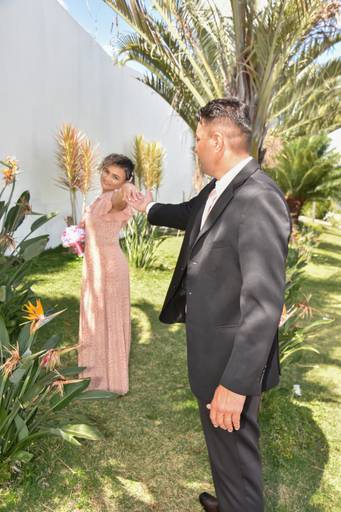 street wedding no jardim que fica no fundo do cartório Colorado