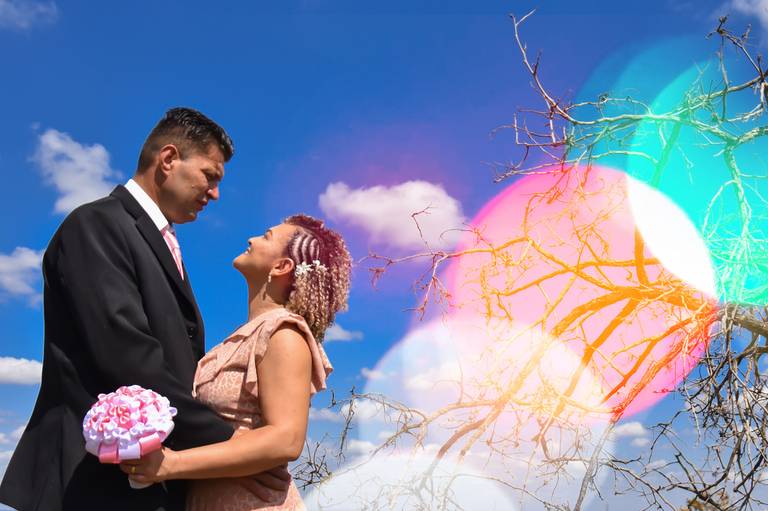 street wedding no jardim que fica no fundo do cartório Colorado