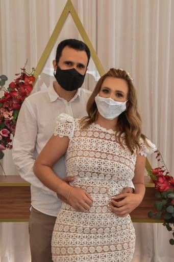 Hora da foto na sala  especial para casamento Cartório