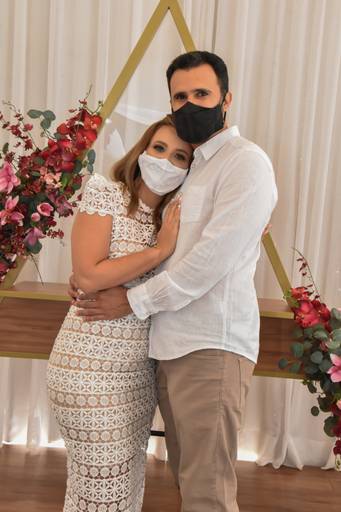 Hora da foto na sala  especial para casamento Cartório