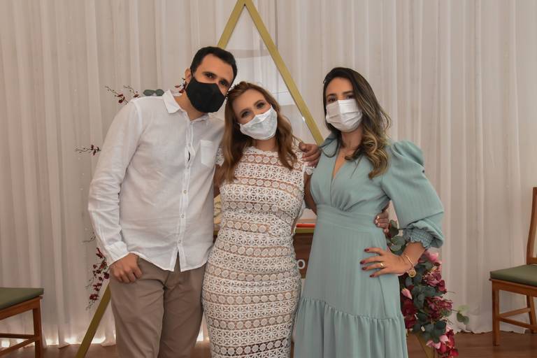 Hora da foto na sala  especial para casamento Cartório